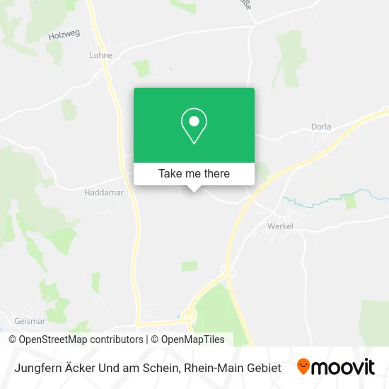 Карта Jungfern Äcker Und am Schein