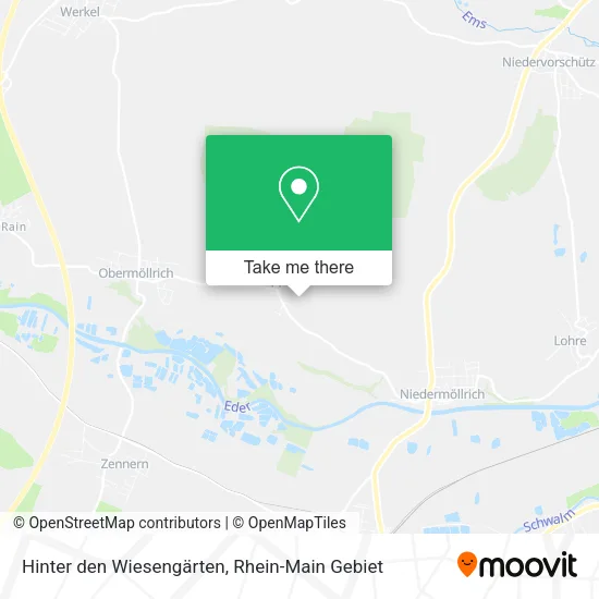 Карта Hinter den Wiesengärten