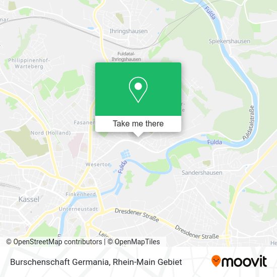 Карта Burschenschaft Germania