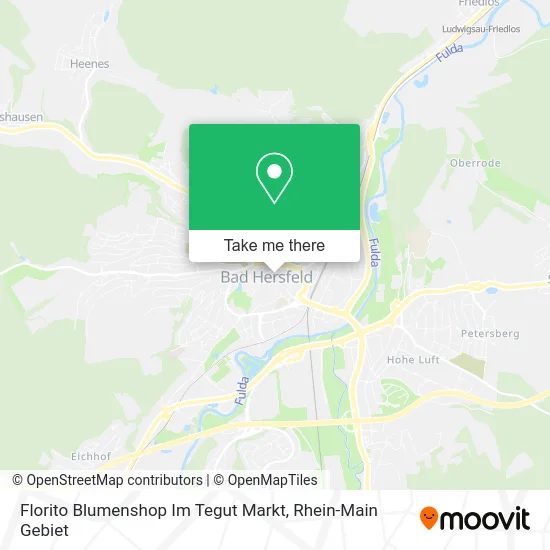 Карта Florito Blumenshop Im Tegut Markt