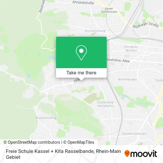 Карта Freie Schule Kassel + Kita Rasselbande