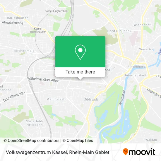 Карта Volkswagenzentrum Kassel