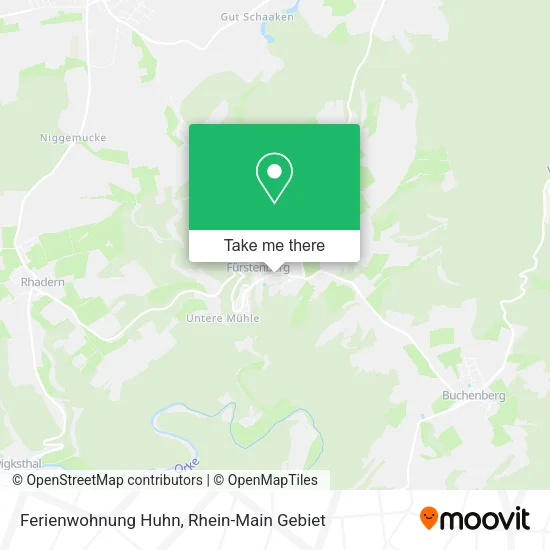 Карта Ferienwohnung Huhn