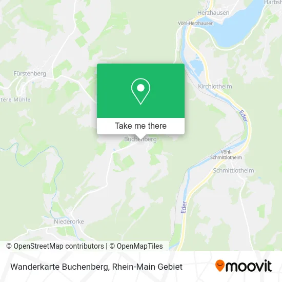 Карта Wanderkarte Buchenberg