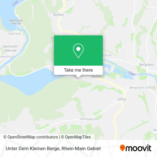 Карта Unter Dem Kleinen Berge