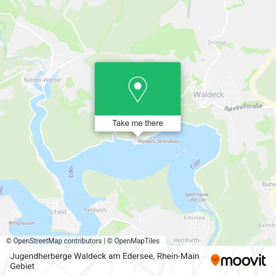 Карта Jugendherberge Waldeck am Edersee