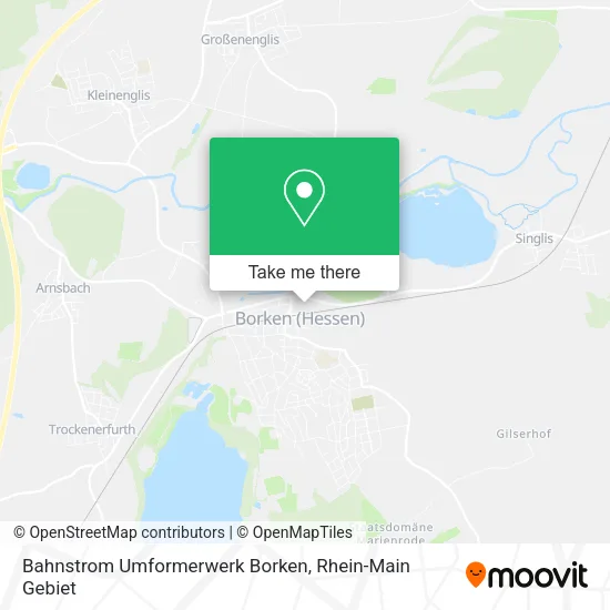 Карта Bahnstrom Umformerwerk Borken