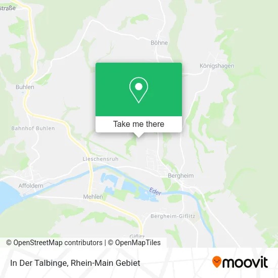 Карта In Der Talbinge