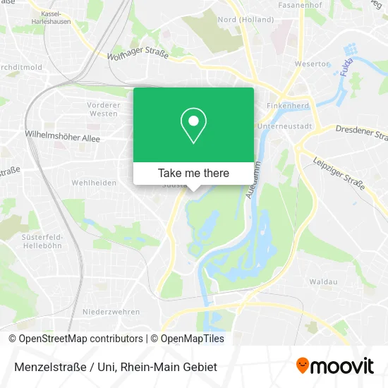 Карта Menzelstraße / Uni