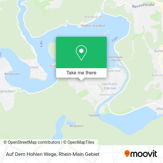 Карта Auf Dem Hohlen Wege