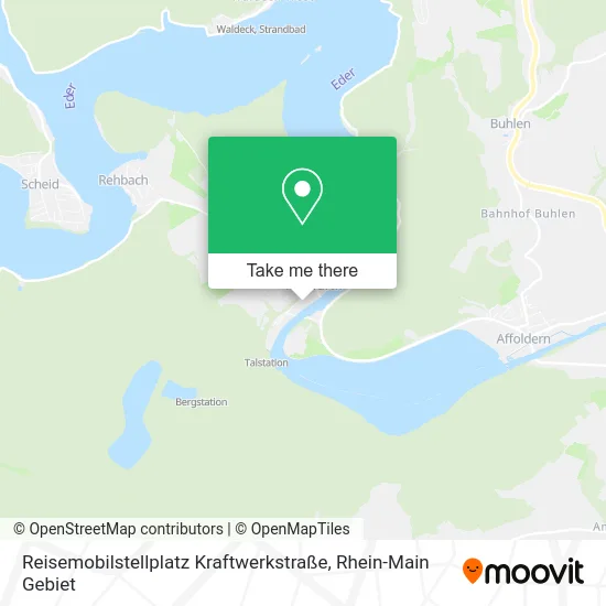 Карта Reisemobilstellplatz Kraftwerkstraße