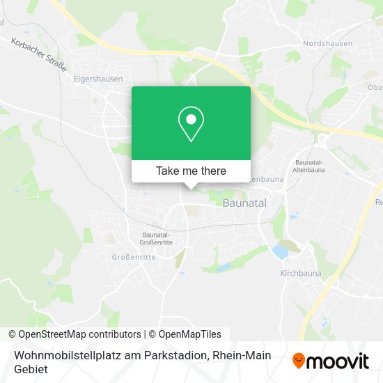 Карта Wohnmobilstellplatz am Parkstadion