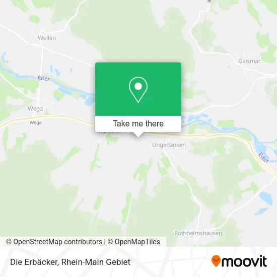 Карта Die Erbäcker