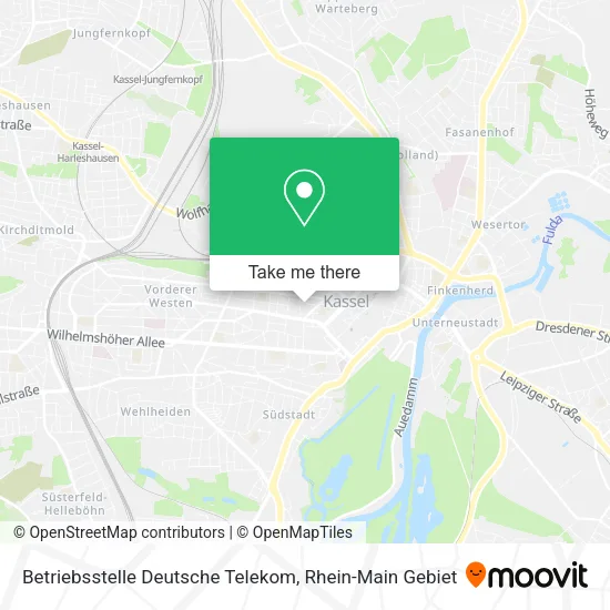 Карта Betriebsstelle Deutsche Telekom