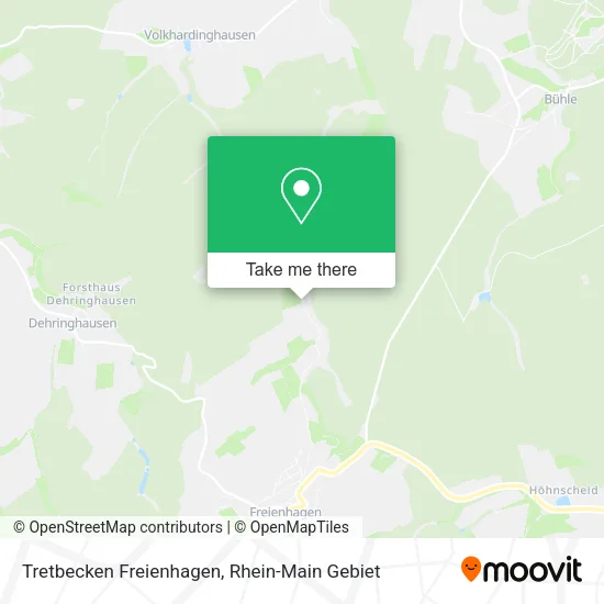 Tretbecken Freienhagen map