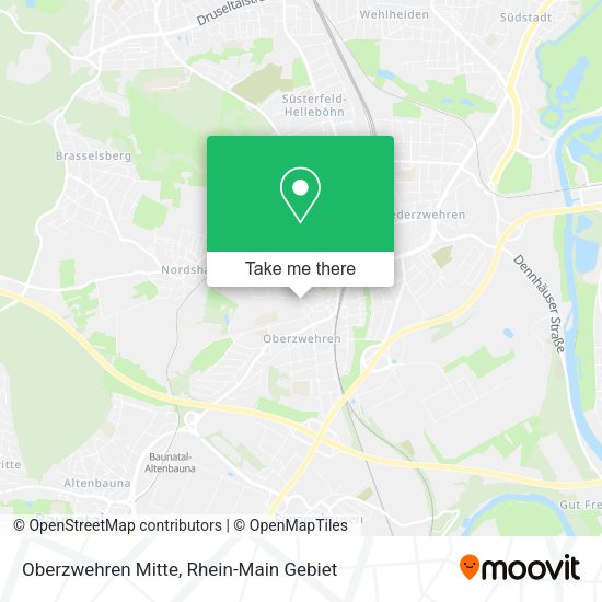 Карта Oberzwehren Mitte