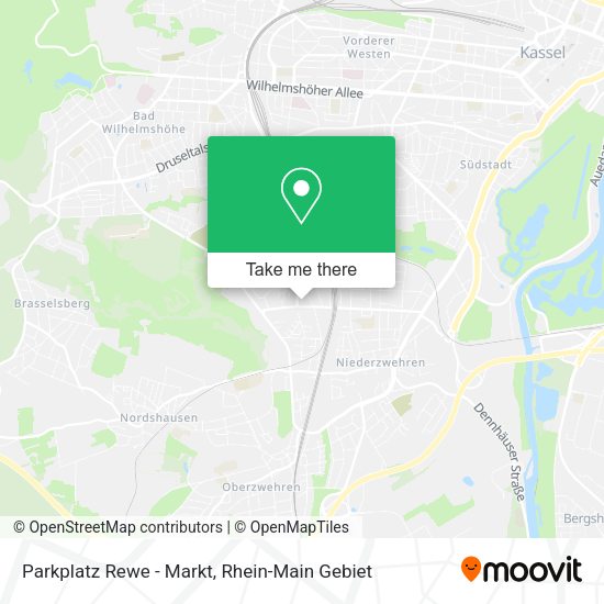 Карта Parkplatz Rewe - Markt
