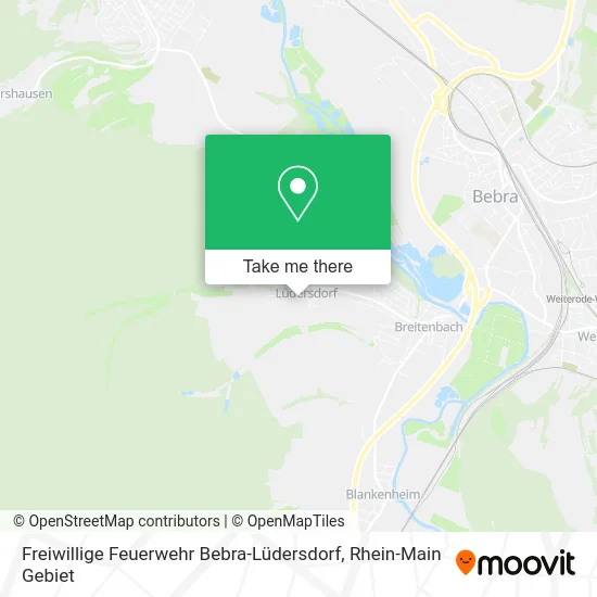 Карта Freiwillige Feuerwehr Bebra-Lüdersdorf