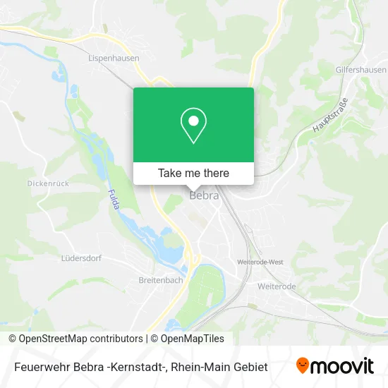 Карта Feuerwehr Bebra -Kernstadt-