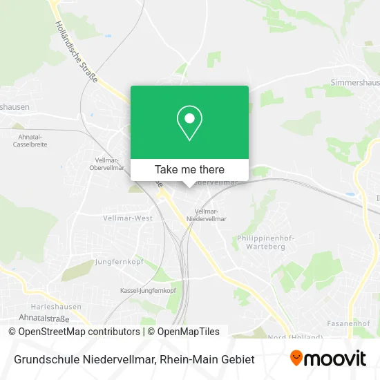 Карта Grundschule Niedervellmar