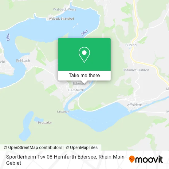 Карта Sportlerheim Tsv 08 Hemfurth-Edersee