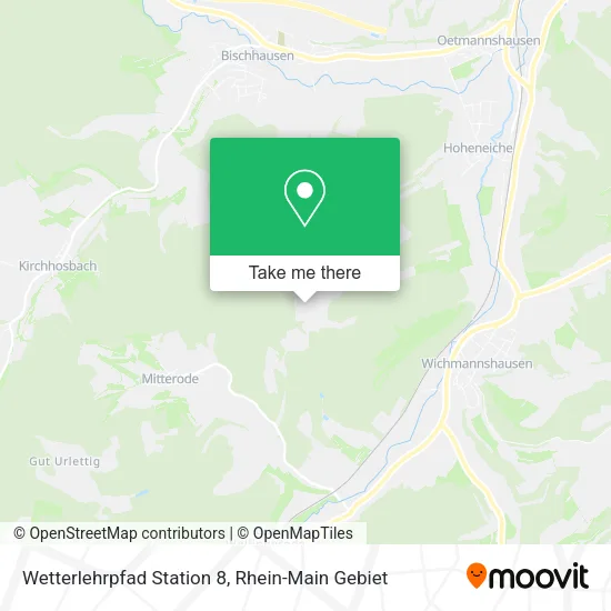 Карта Wetterlehrpfad Station 8