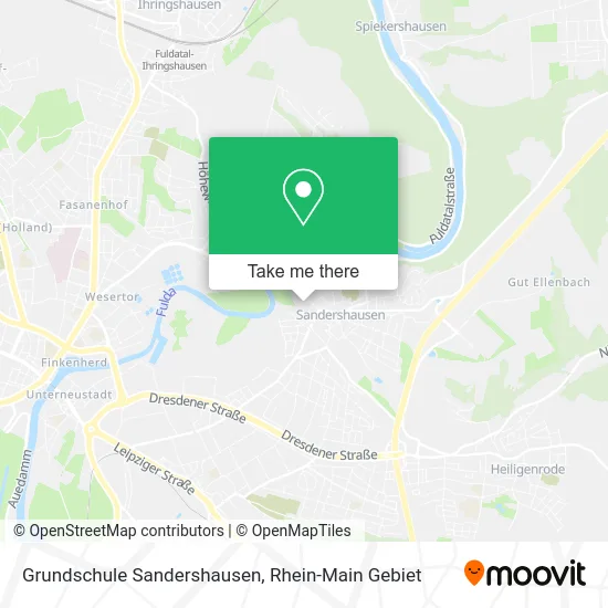 Карта Grundschule Sandershausen