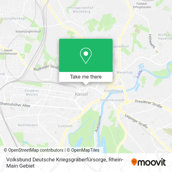 Карта Volksbund Deutsche Kriegsgräberfürsorge