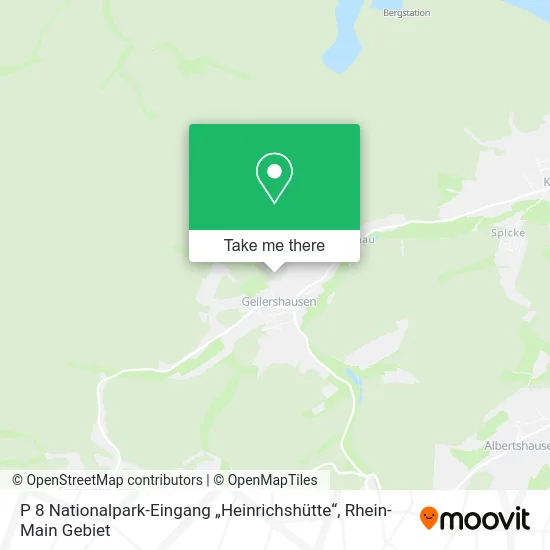 Карта P 8 Nationalpark-Eingang „Heinrichshütte“