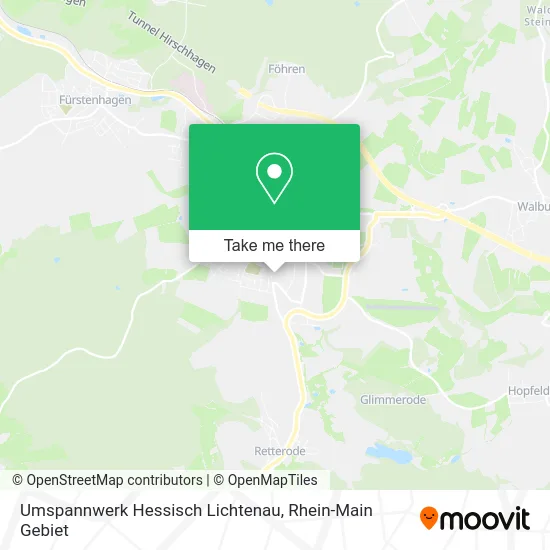 Карта Umspannwerk Hessisch Lichtenau