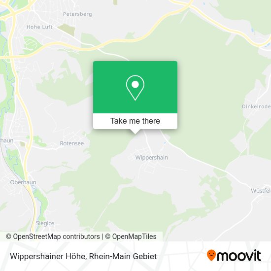 Карта Wippershainer Höhe