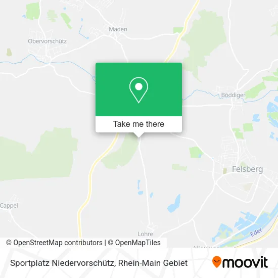 Карта Sportplatz Niedervorschütz