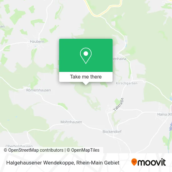 Карта Halgehausener Wendekoppe