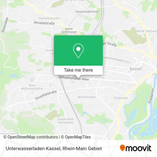 Карта Unterwasserladen Kassel