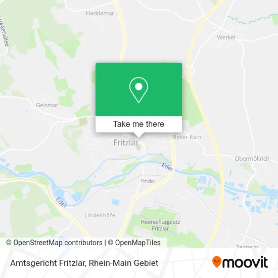 Карта Amtsgericht Fritzlar