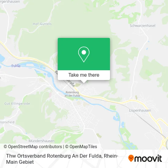 Карта Thw Ortsverband Rotenburg An Der Fulda