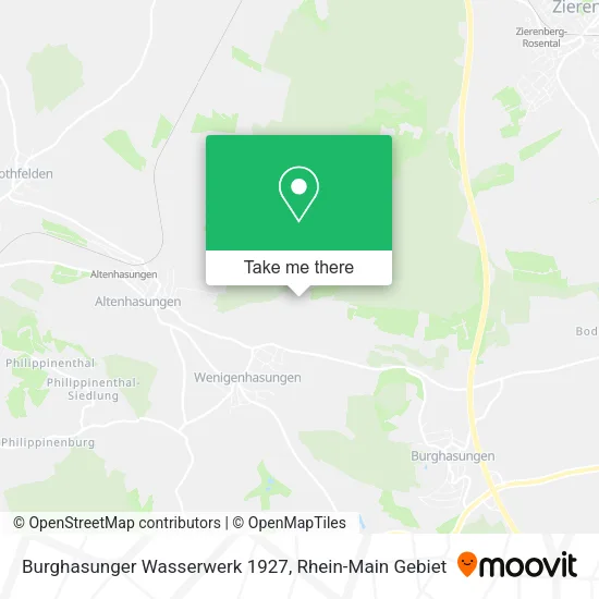 Карта Burghasunger Wasserwerk 1927