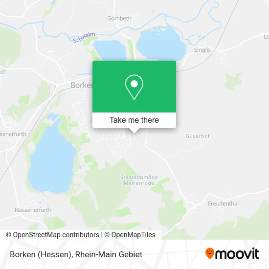 Карта Borken (Hessen)