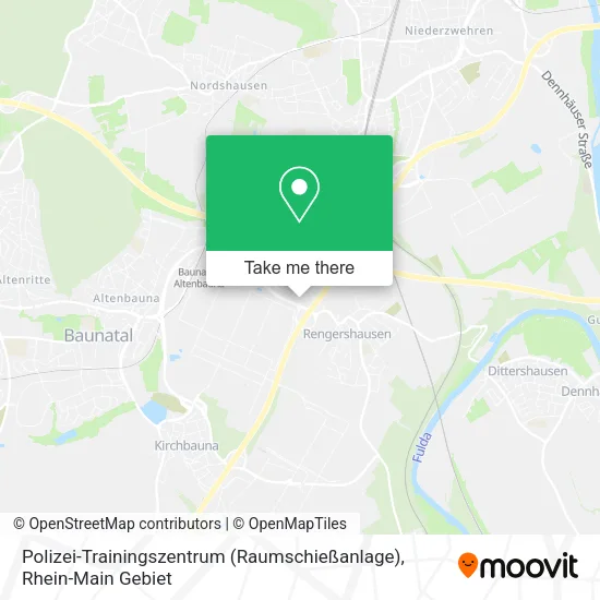 Карта Polizei-Trainingszentrum (Raumschießanlage)