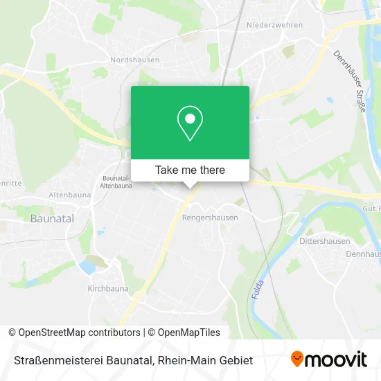 Карта Straßenmeisterei Baunatal