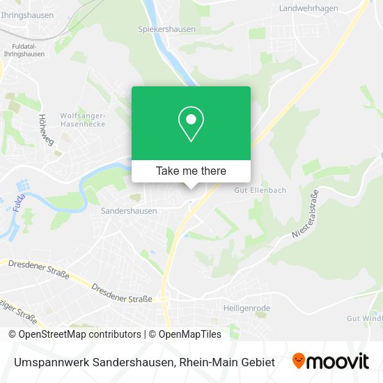 Карта Umspannwerk Sandershausen