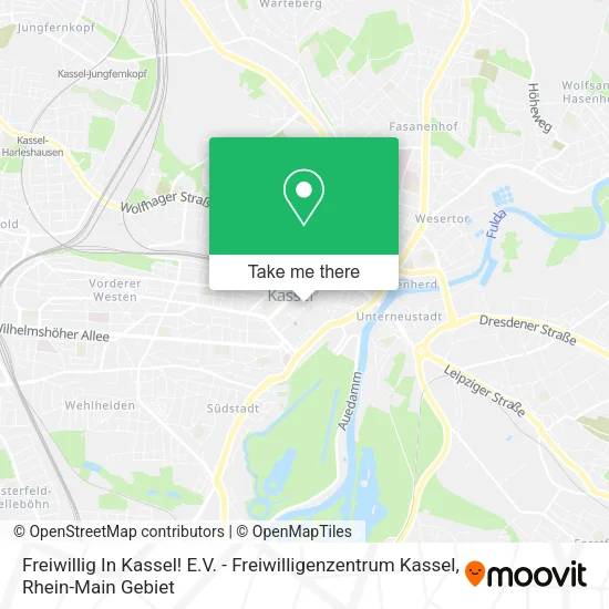 Карта Freiwillig In Kassel! E.V. - Freiwilligenzentrum Kassel