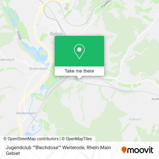 Карта Jugendclub ""Blechdose"" Weiterode