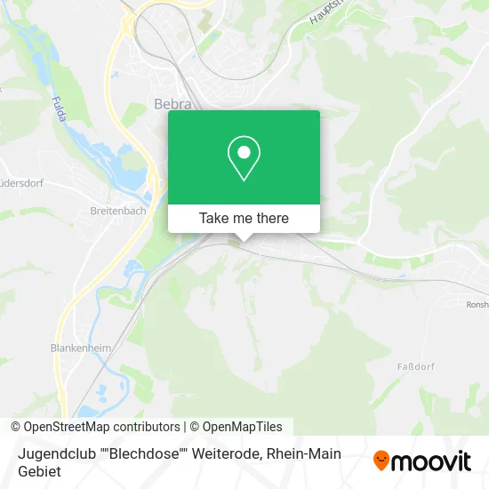 Карта Jugendclub ""Blechdose"" Weiterode
