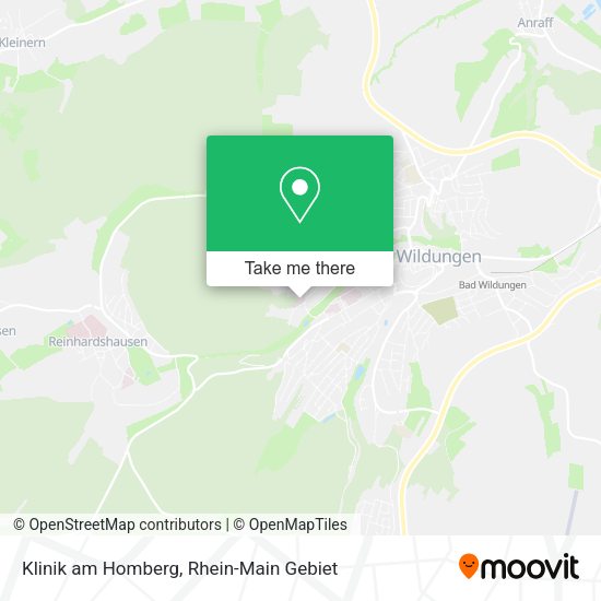Карта Klinik am Homberg