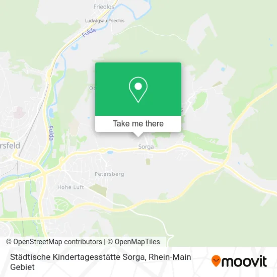 Карта Städtische Kindertagesstätte Sorga