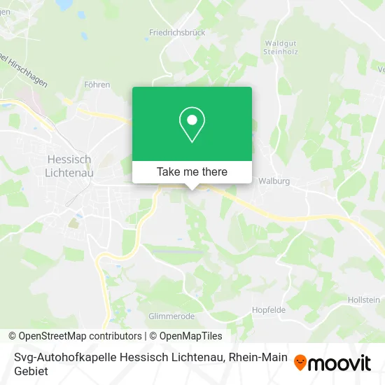 Карта Svg-Autohofkapelle Hessisch Lichtenau