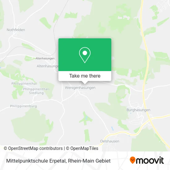 Карта Mittelpunktschule Erpetal