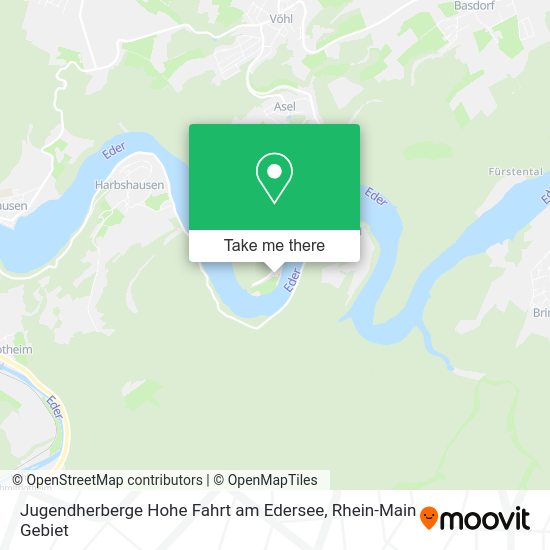 Карта Jugendherberge Hohe Fahrt am Edersee