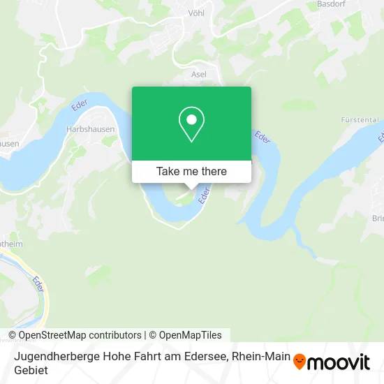 Карта Jugendherberge Hohe Fahrt am Edersee